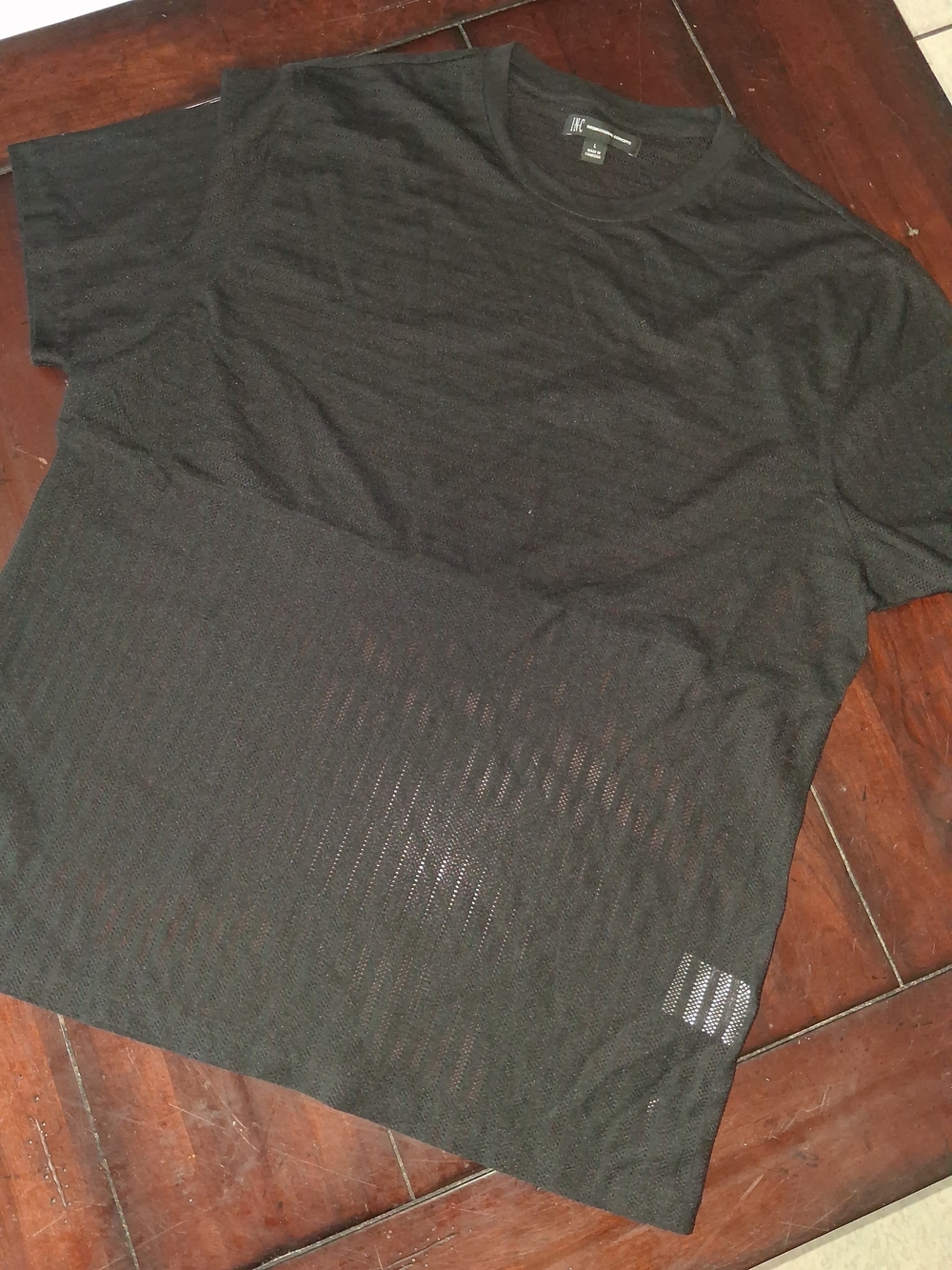 INC International Concepts Men's Black Short-Sleeve Crew Tee